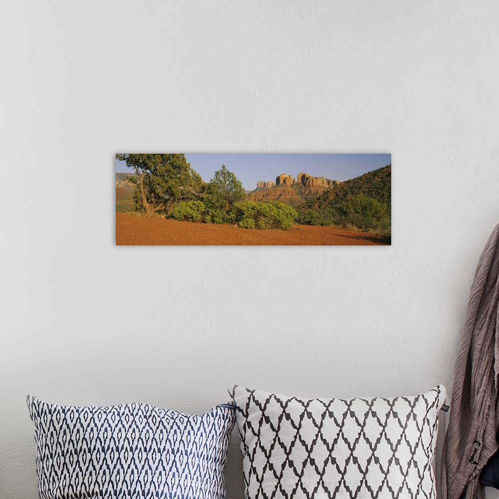 A bohemian room featuring Low angle view of rock formations, Red Rocks State Park, Sedona, Arizona