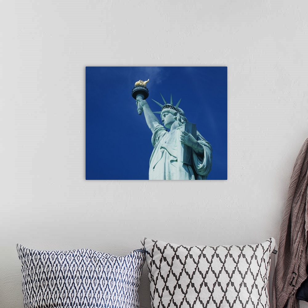 A bohemian room featuring Low angle view of Statue of Liberty, New York City, New York State