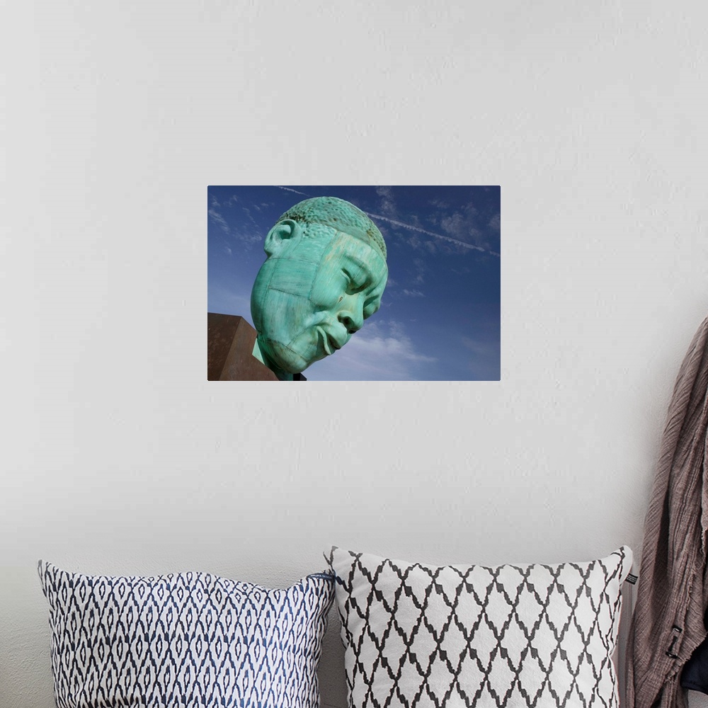 A bohemian room featuring Low angle view of the bust of a musician, Kansas City, Missouri