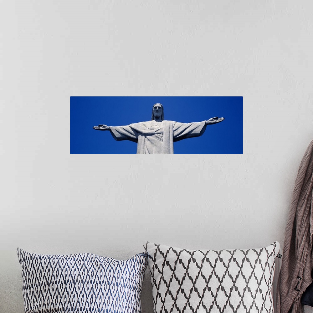 A bohemian room featuring Low angle view of the Christ the Redeemer statue, Corcovado, Rio de Janeiro, Brazil