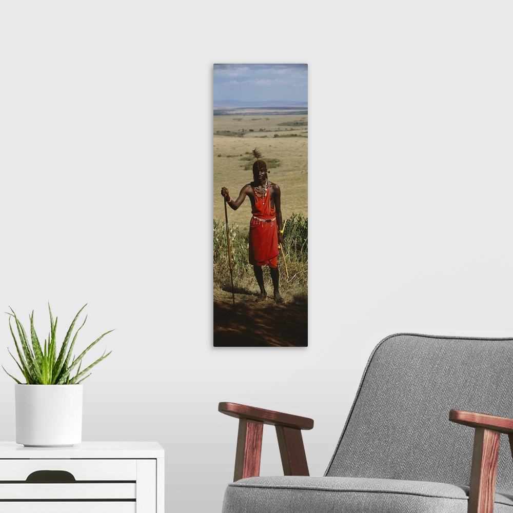 A modern room featuring Maasai Maasai Mara Kenya