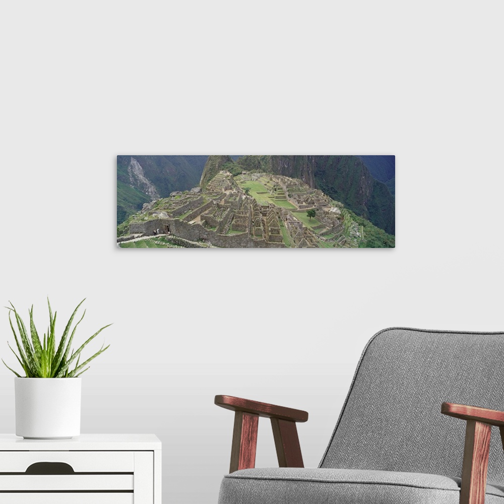 A modern room featuring Machu Picchu Peru