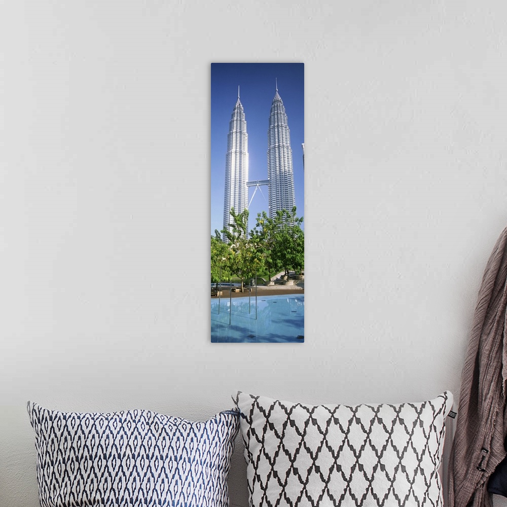 A bohemian room featuring Malaysia, Kuala Lumpur, View of Petronas Twin Towers