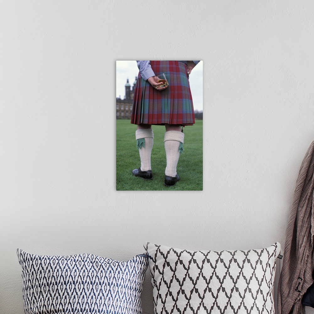 A bohemian room featuring Man Wearing Kilt Scotland