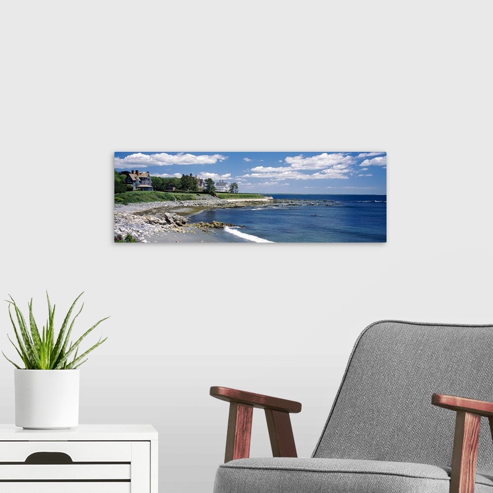 A modern room featuring Mansion at a coastline, Newport, Newport County, Rhode Island