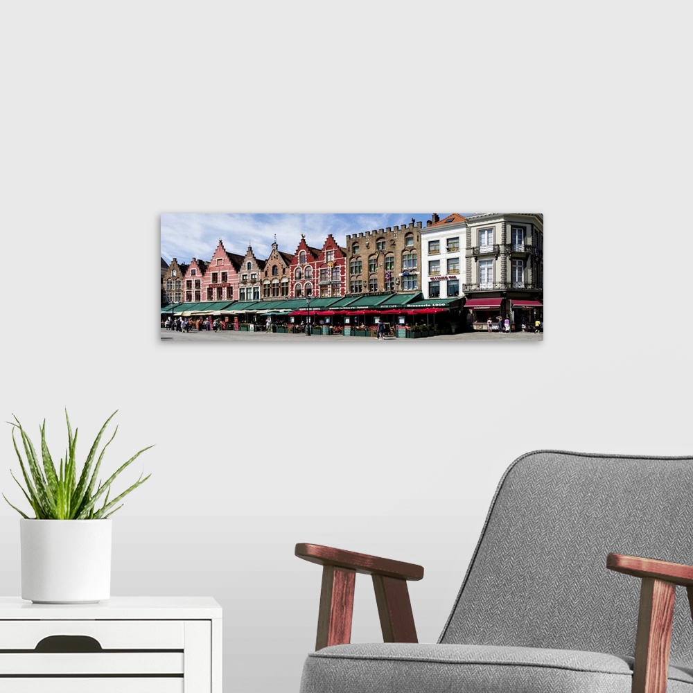 A modern room featuring Market at a town square, Bruges, West Flanders, Belgium