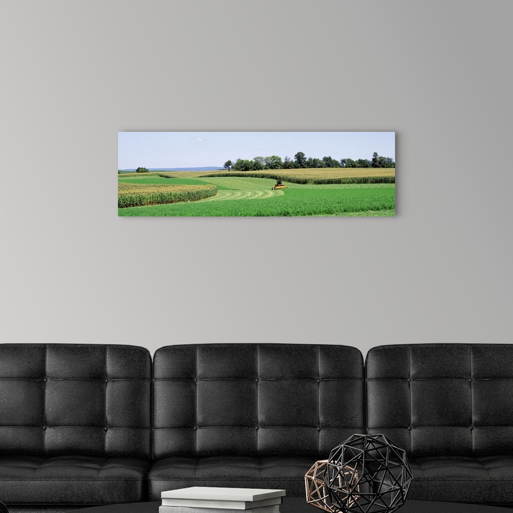 A modern room featuring Maryland, Frederick County, farm, harvesting