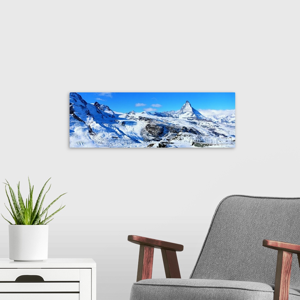 A modern room featuring Matterhorn Switzerland