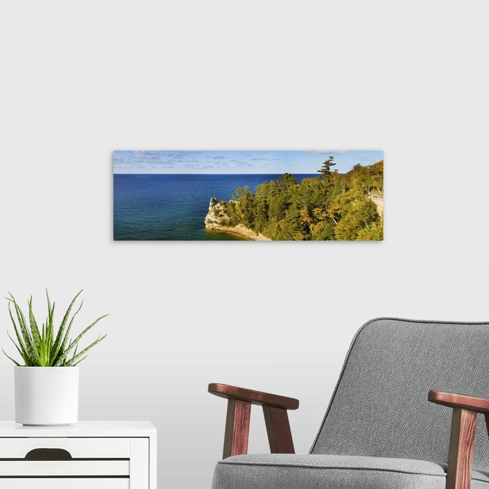 A modern room featuring Miners Castle, Pictured Rocks National Lakeshore, Michigan