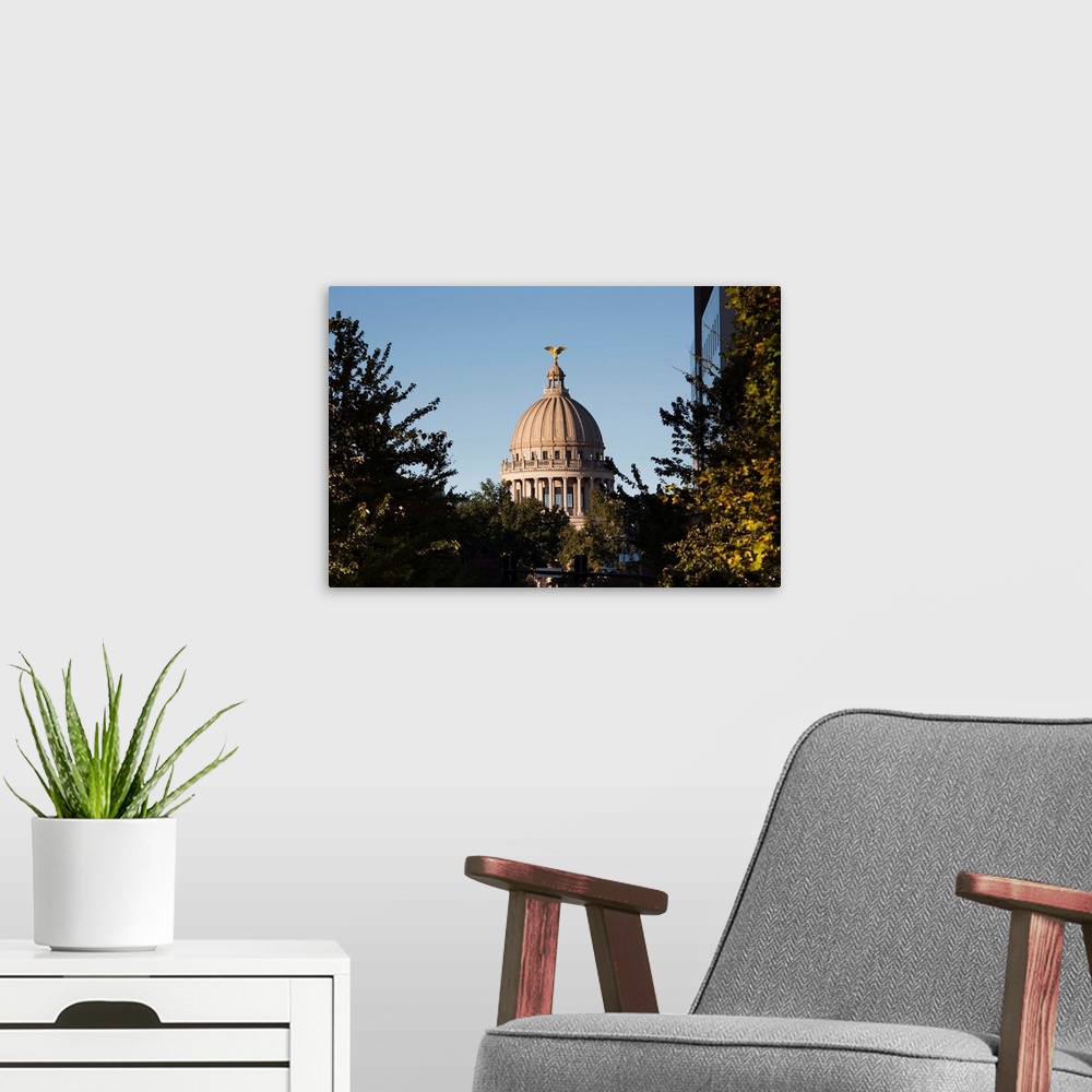 A modern room featuring Mississippi State Capitol, Jackson, Hinds County, Mississippi