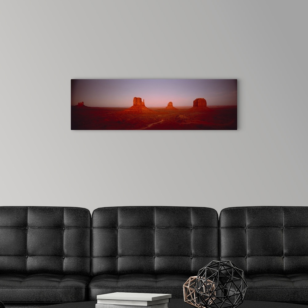 A modern room featuring Monument Valley AZ