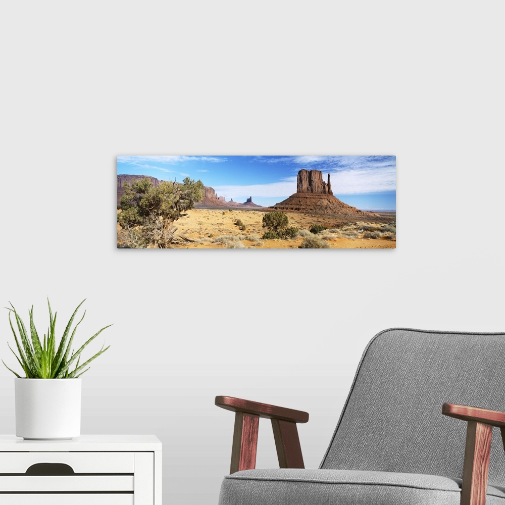 A modern room featuring Monument Valley AZ