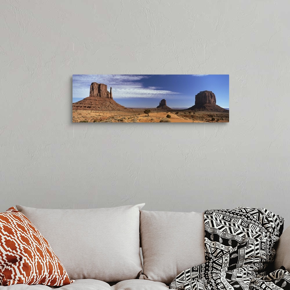 A bohemian room featuring Monument Valley AZ