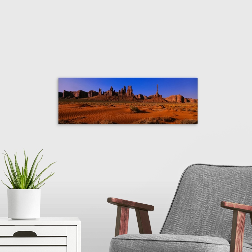 A modern room featuring Monument Valley National Park AZ