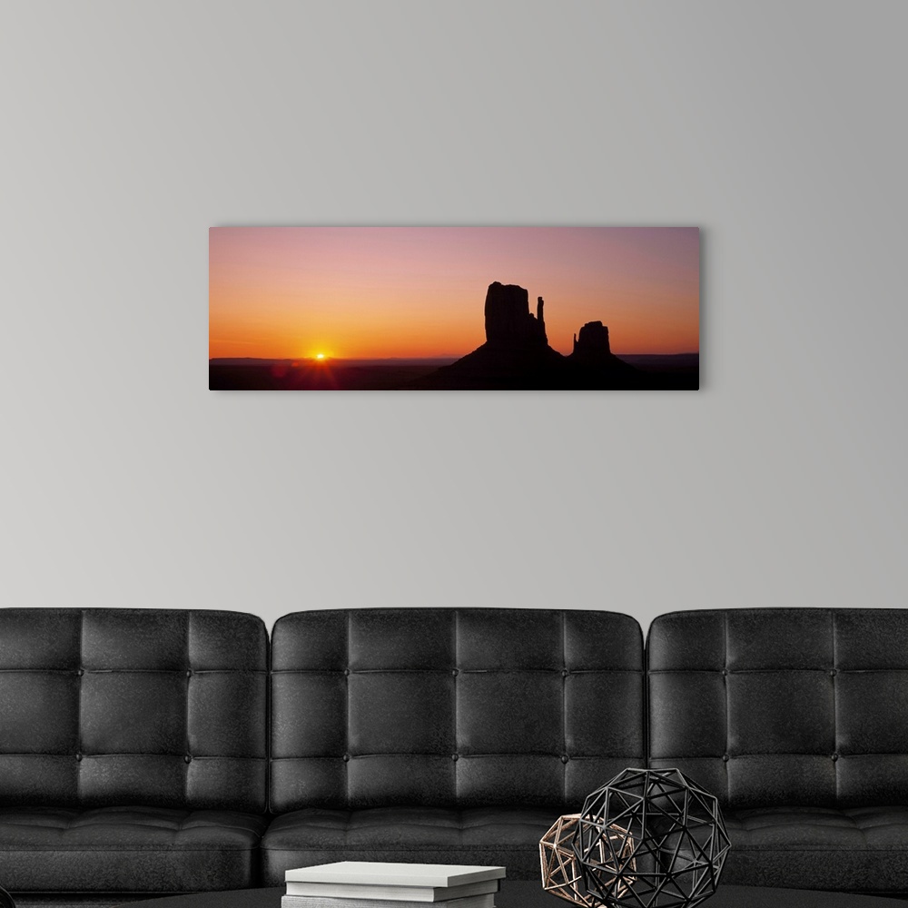 A modern room featuring Monument Valley UT