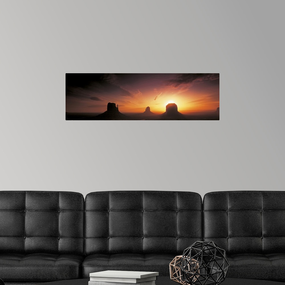 A modern room featuring Monument Valley, Utah
