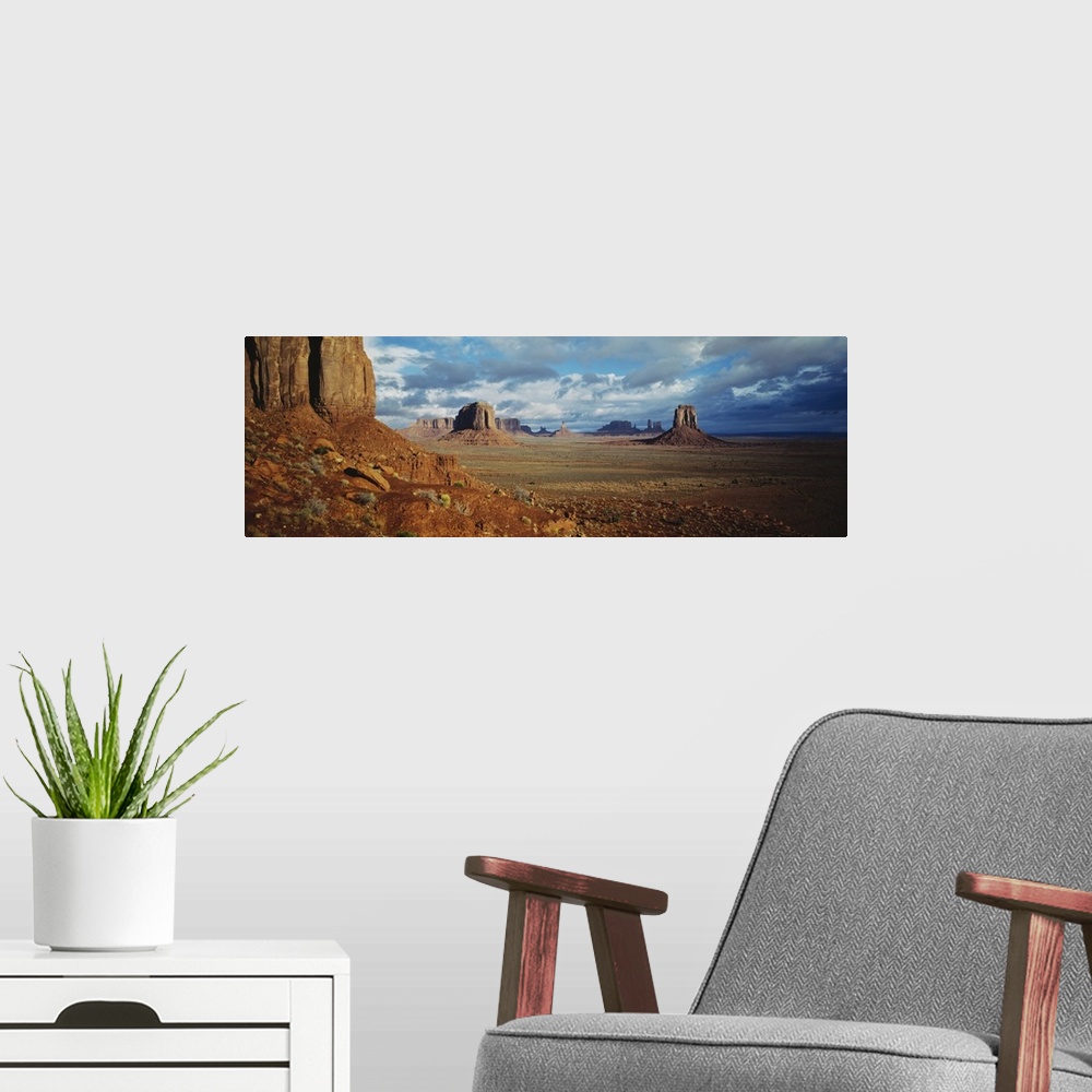 A modern room featuring Monument Valley UT\AZ