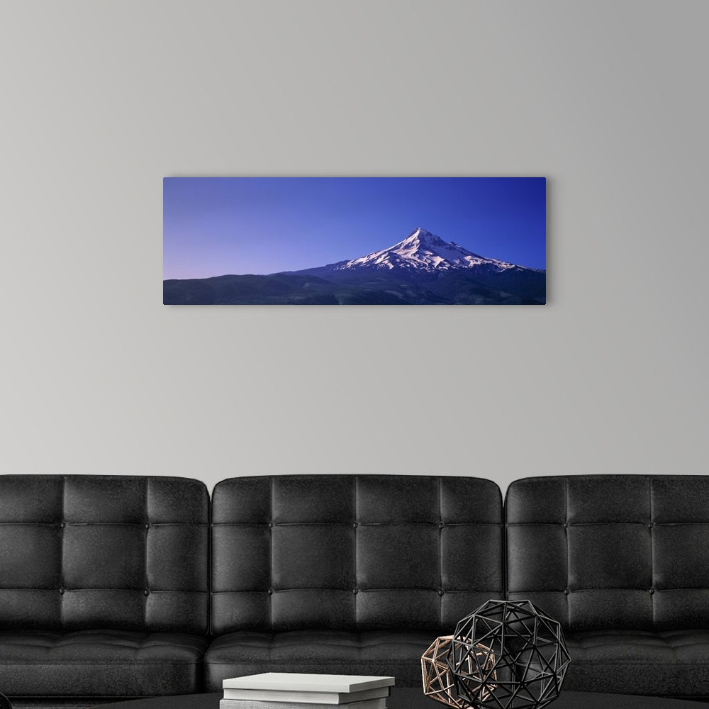 A modern room featuring Mount Hood OR
