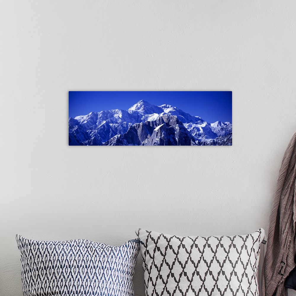 A bohemian room featuring Mount McKinley Alaska Range AK