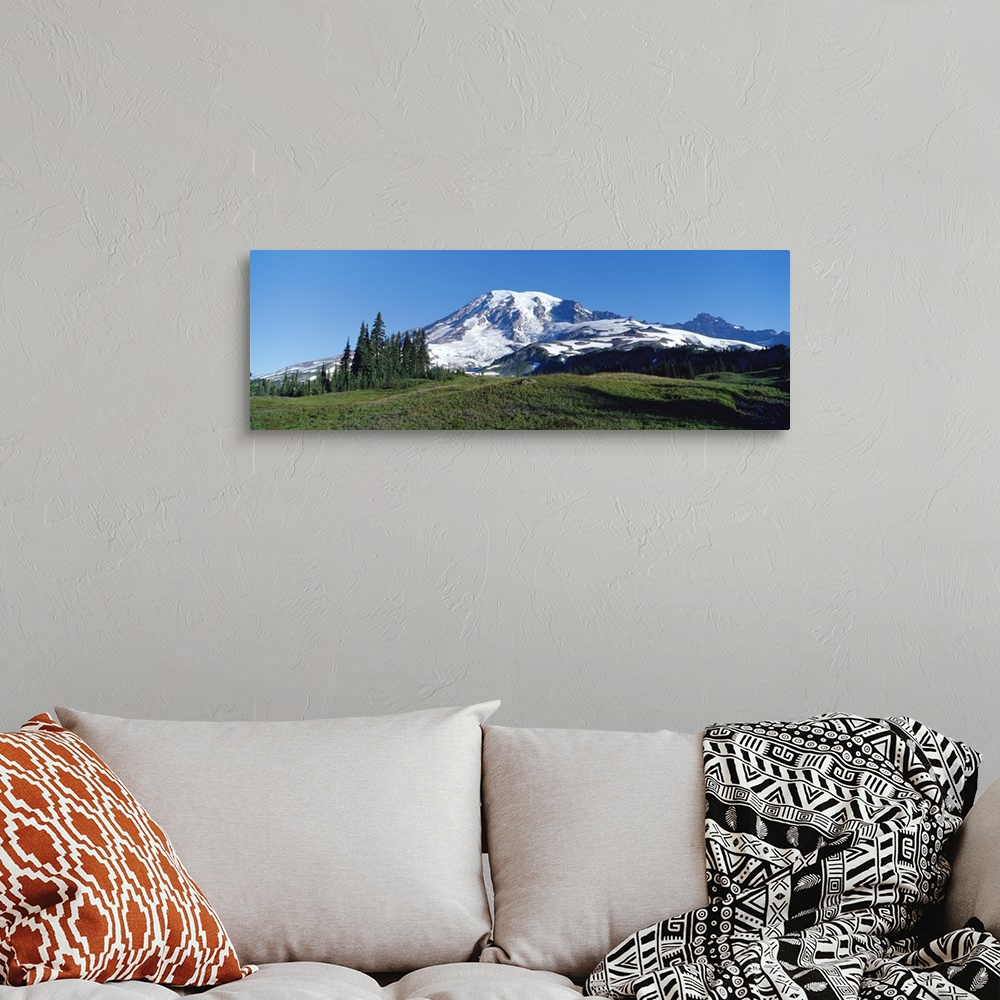 A bohemian room featuring Mount Rainier Mount Rainier National Park WA