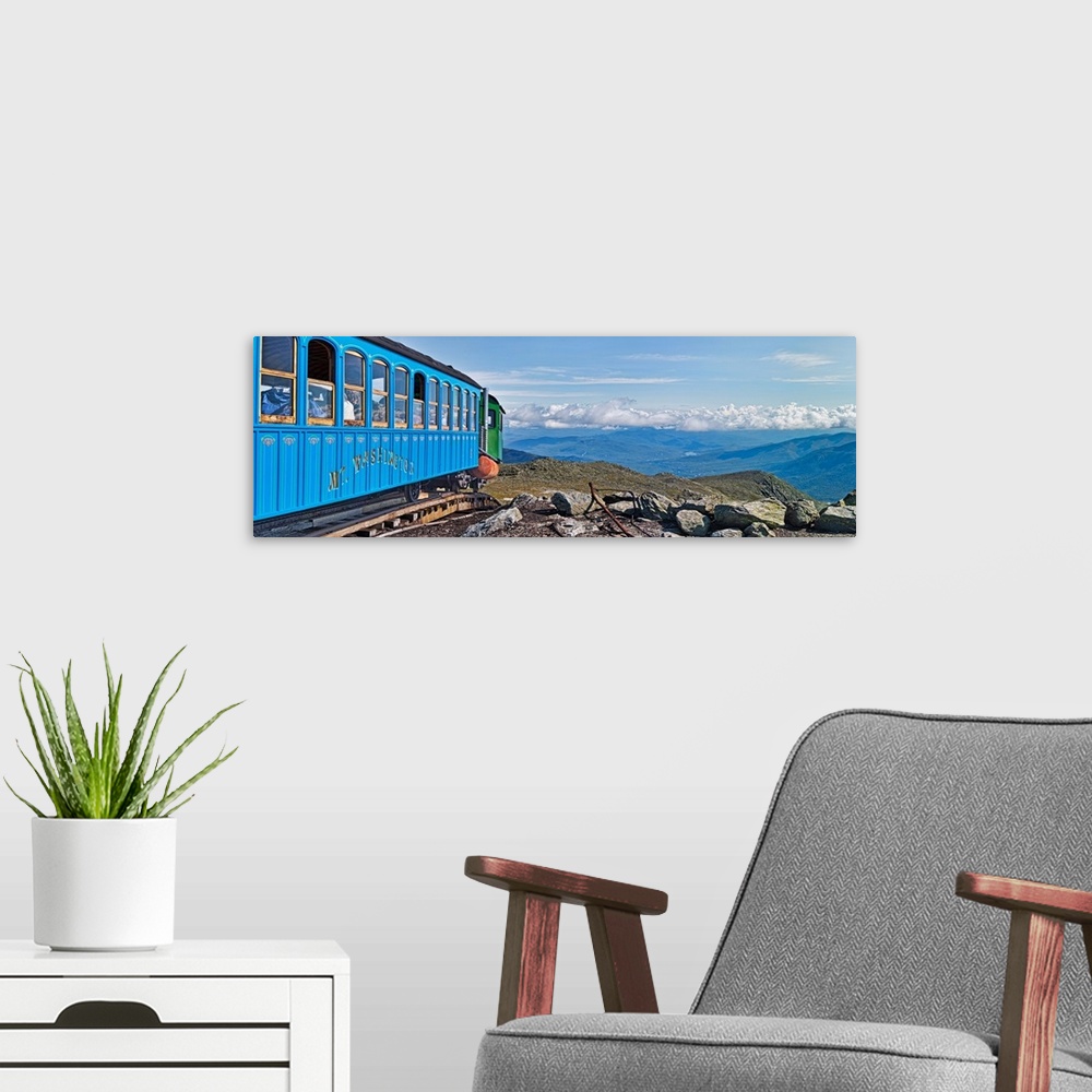 A modern room featuring Mount Washington Cog Railway, Mt Washington, New Hampshire