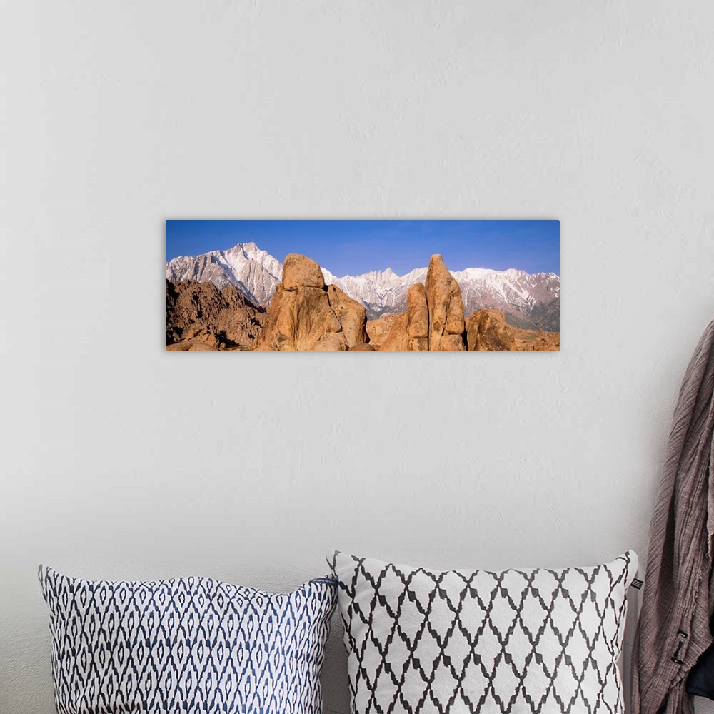 A bohemian room featuring Mount Whitney Keeler Needle Lone Pine CA