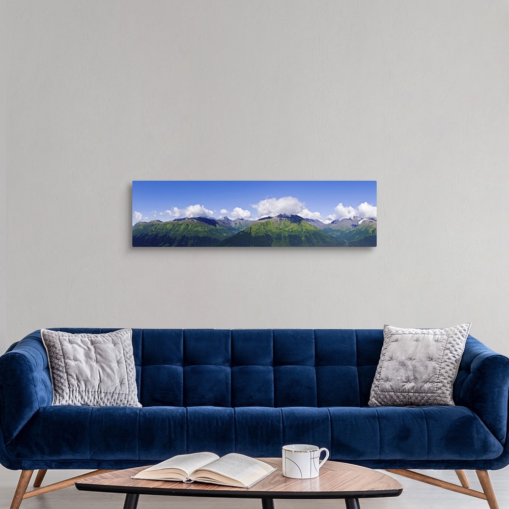 A modern room featuring Mountain range, Chugach Mountains, Anchorage, Alaska