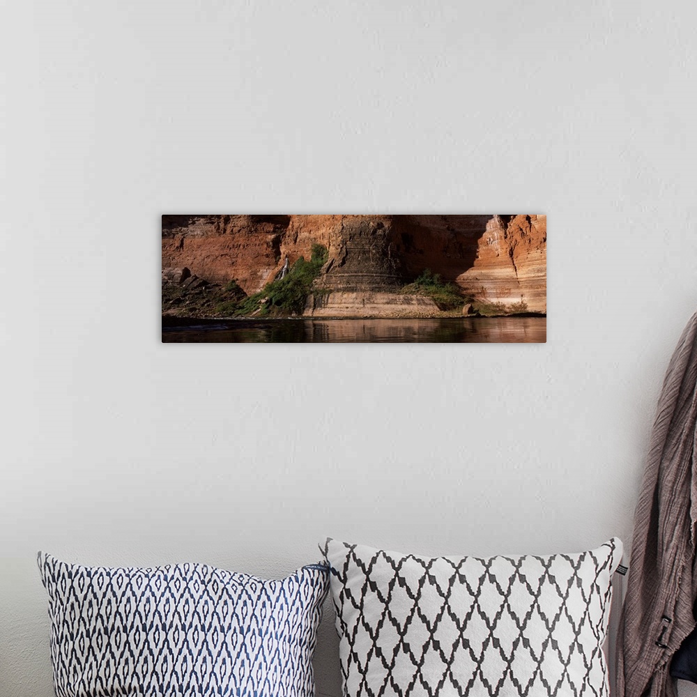 A bohemian room featuring Mountains along a river, Vaseys Paradise, Marble Canyon, Grand Canyon, Colorado River, Coconino C...