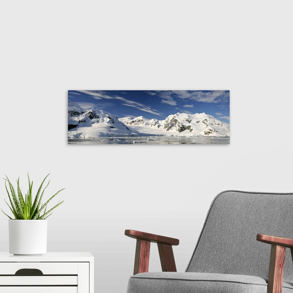 A modern room featuring Mountains and glaciers, Paradise Bay, Antarctic Peninsula