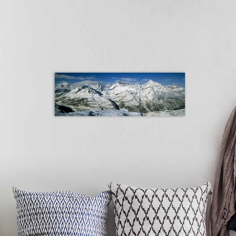 A bohemian room featuring Mountains covered with snow, Matterhorn, Switzerland