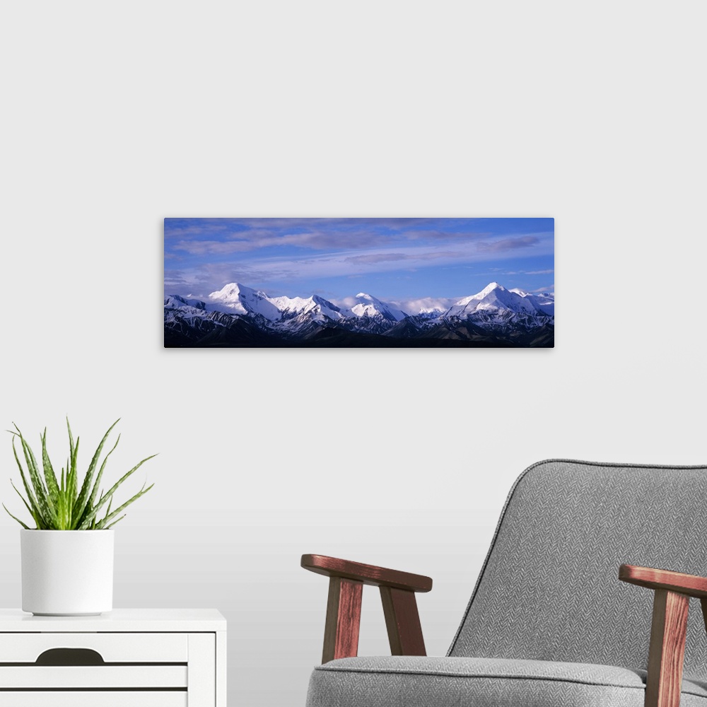 A modern room featuring Mountains Denali National Park AK