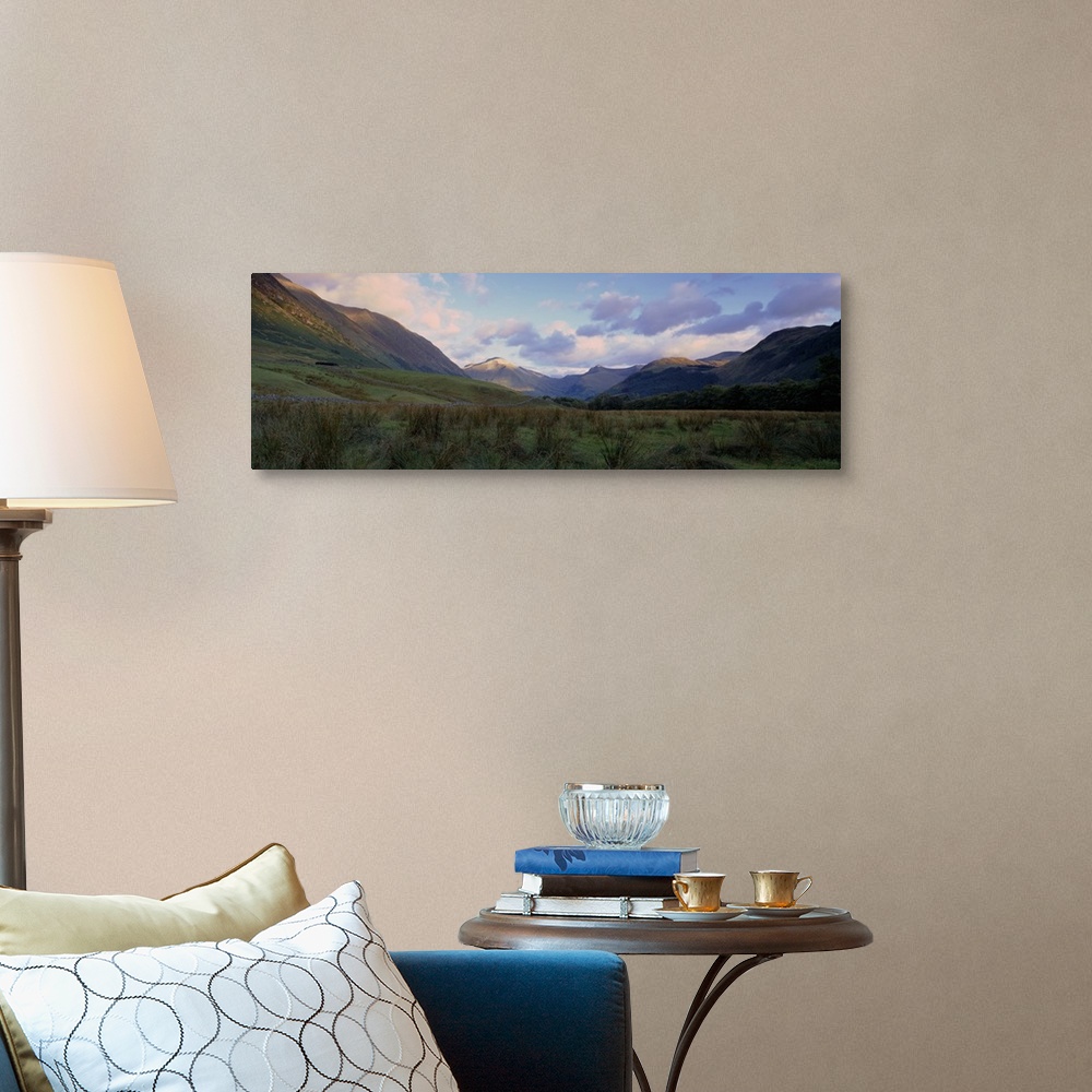 A traditional room featuring Mountains on a landscape, Glen Nevis, Scotland