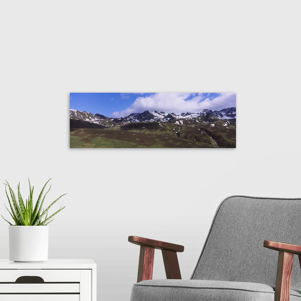 A modern room featuring Mountains on a landscape, Hatcher Pass, Hatcher Pass Road, Alaska