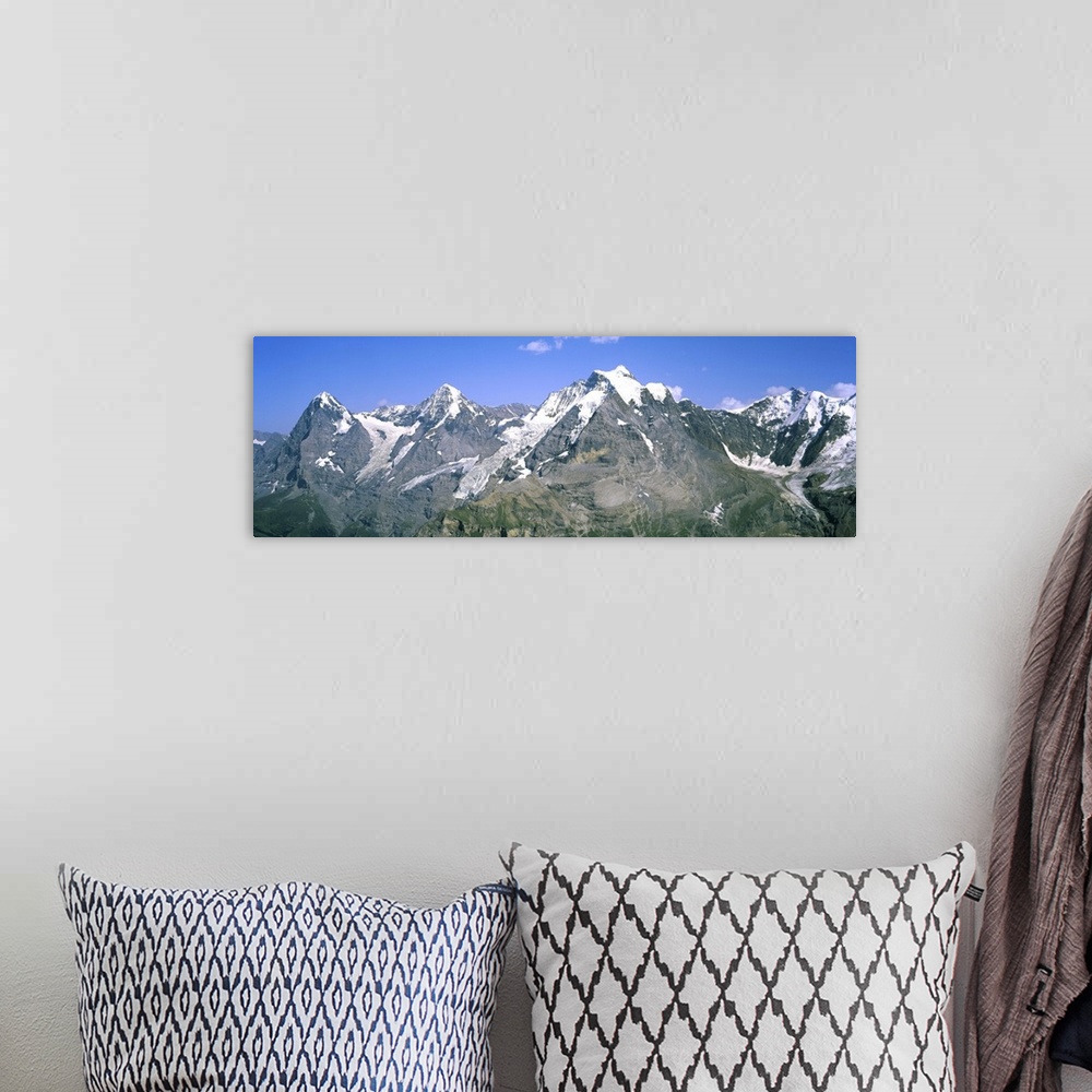 A bohemian room featuring Mt Eiger, Mt Monch, Mt Jungfrau, Bernese Oberland, Berne Canton, Switzerland