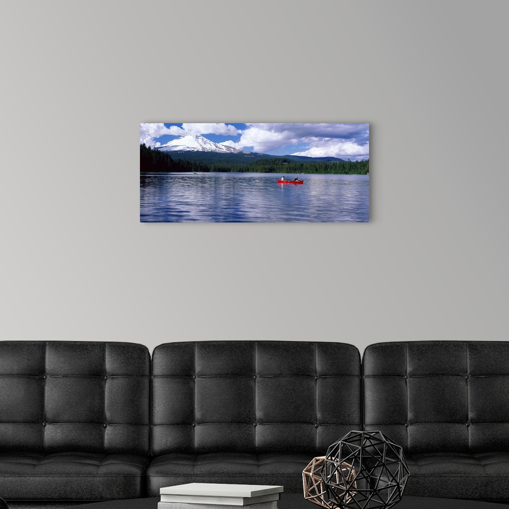 A modern room featuring Mt Hood OR