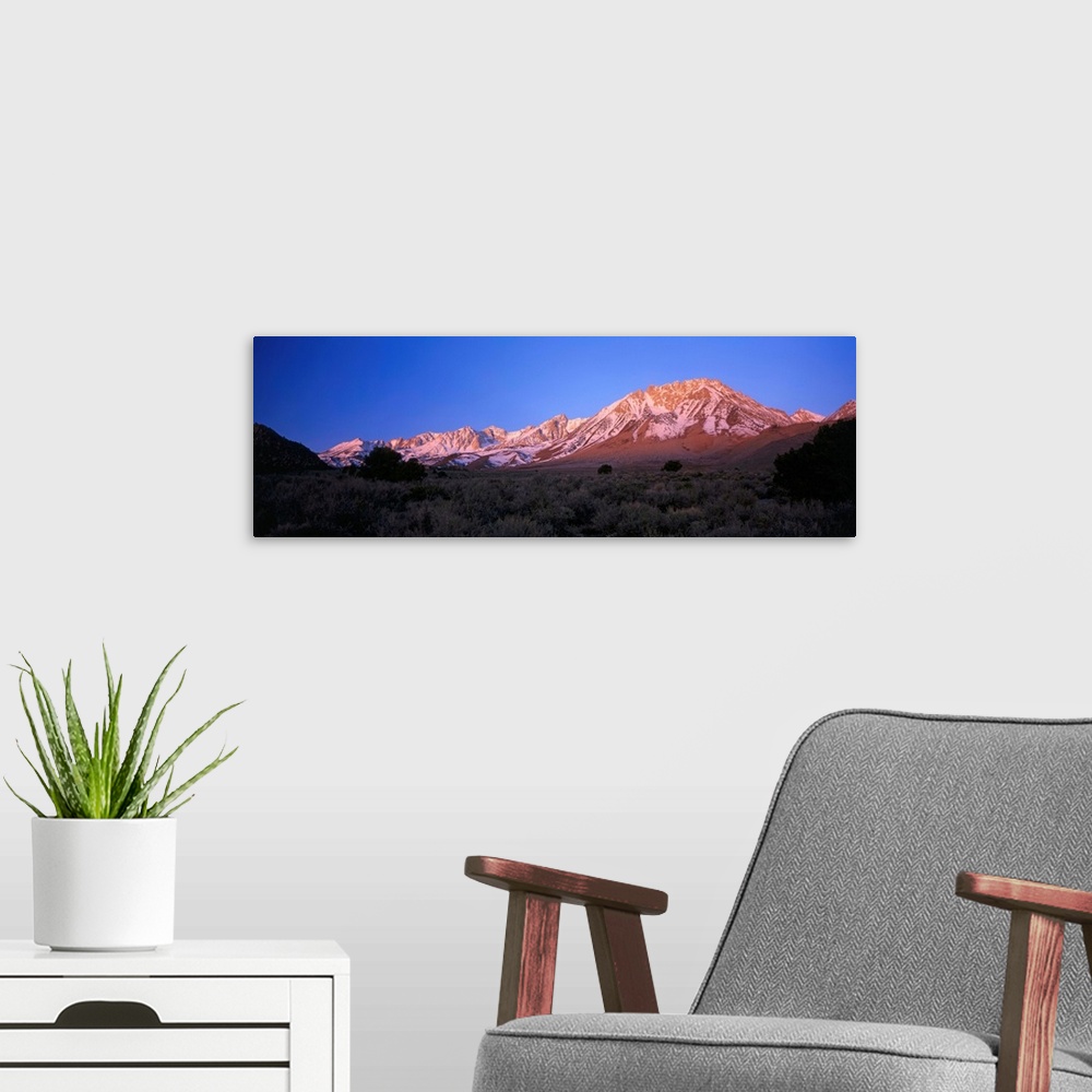 A modern room featuring Mt Tom Eastern Sierra Nevada Mountain Range CA