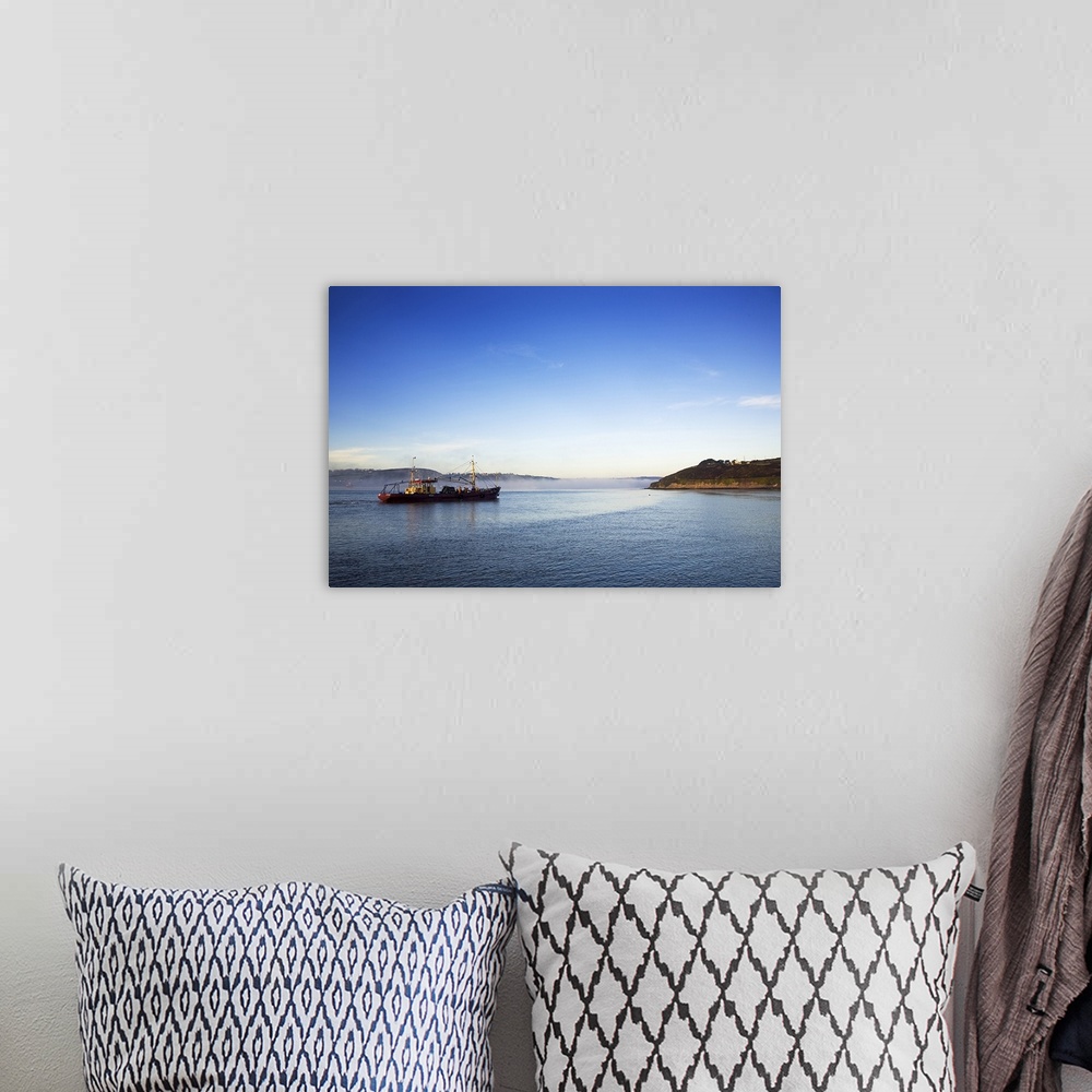 A bohemian room featuring Mussel Boat at Dawn, Arthurstown, Waterford Harbour, Co Waterford, Ireland