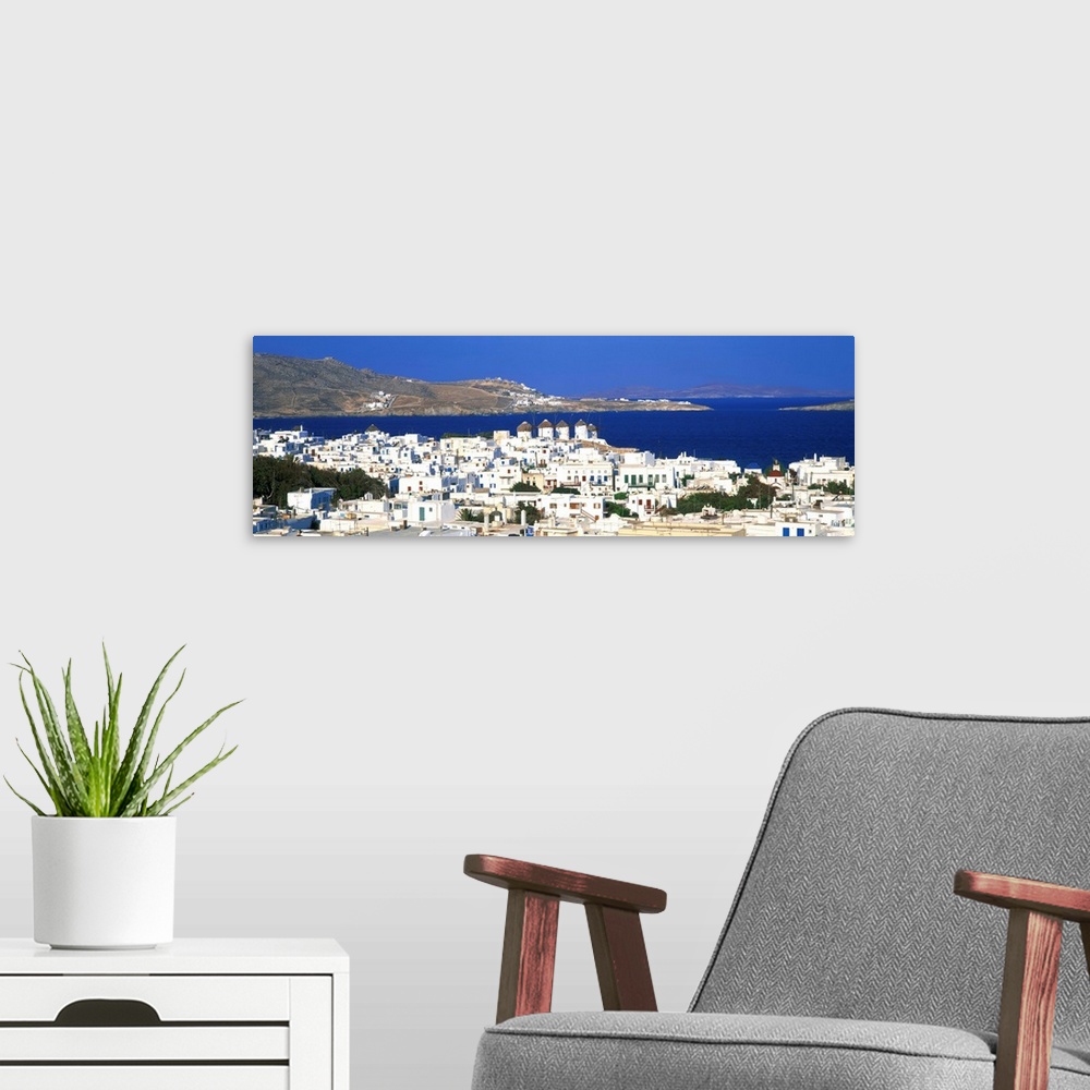 A modern room featuring Mykonos Cyclades Greece