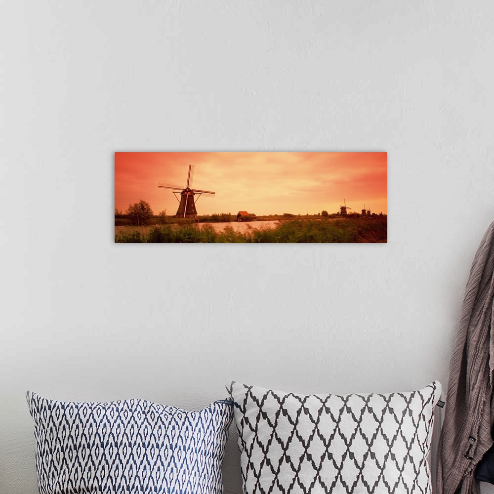A bohemian room featuring Netherlands, Kinderdigk, windmill
