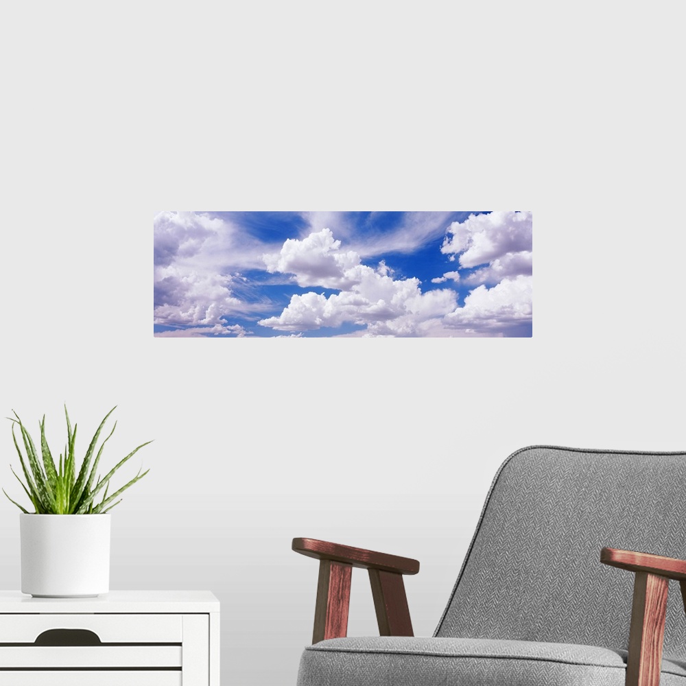 A modern room featuring Nevada, View of Cumulus clouds in the sky