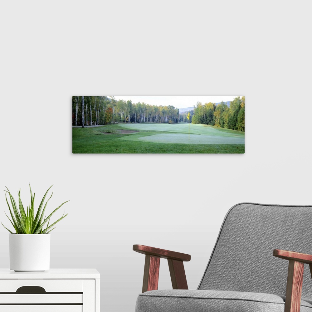 A modern room featuring New England Golf Course