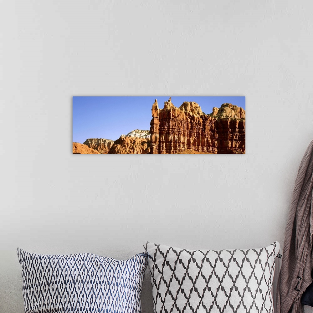 A bohemian room featuring New Mexico, rock formation
