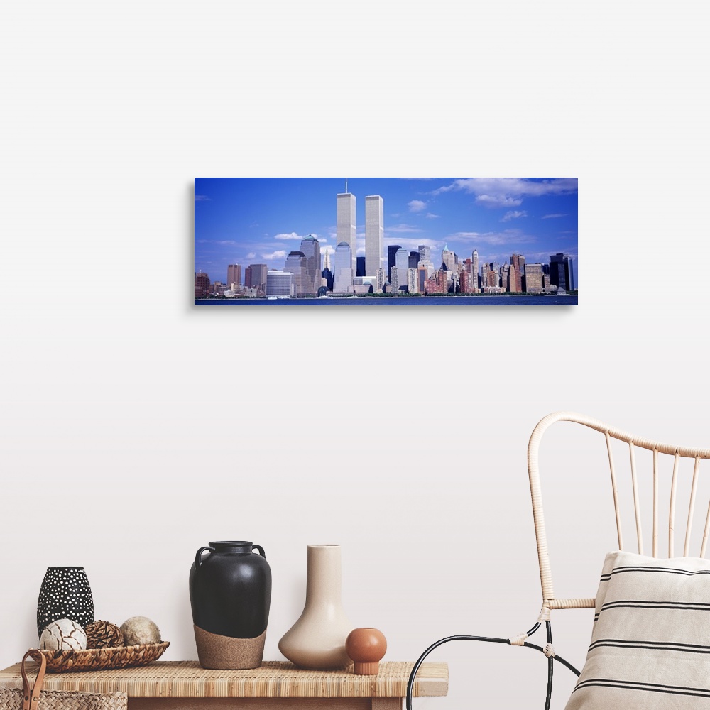 A farmhouse room featuring New York City, with World Trade Center