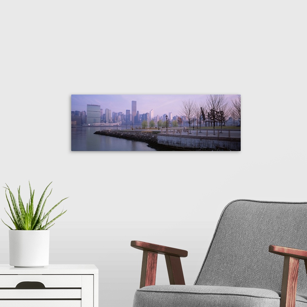 A modern room featuring New York State, New York City, Skyscrapers in a city