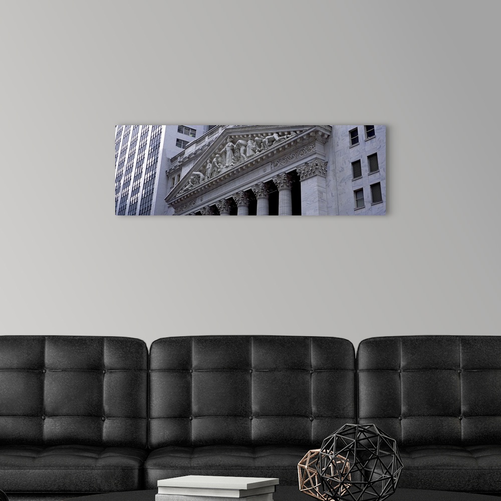 A modern room featuring New York Stock Exchange Wall Street NY