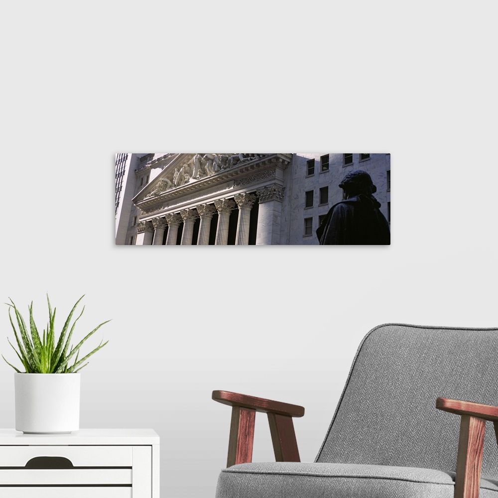 A modern room featuring New York Stock Exchange Wall Street NY