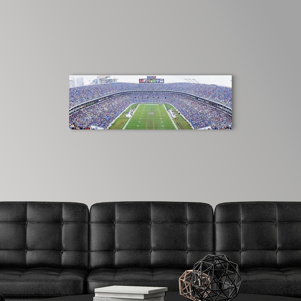 A modern room featuring NFL Football Ericsson Stadium Charlotte NC