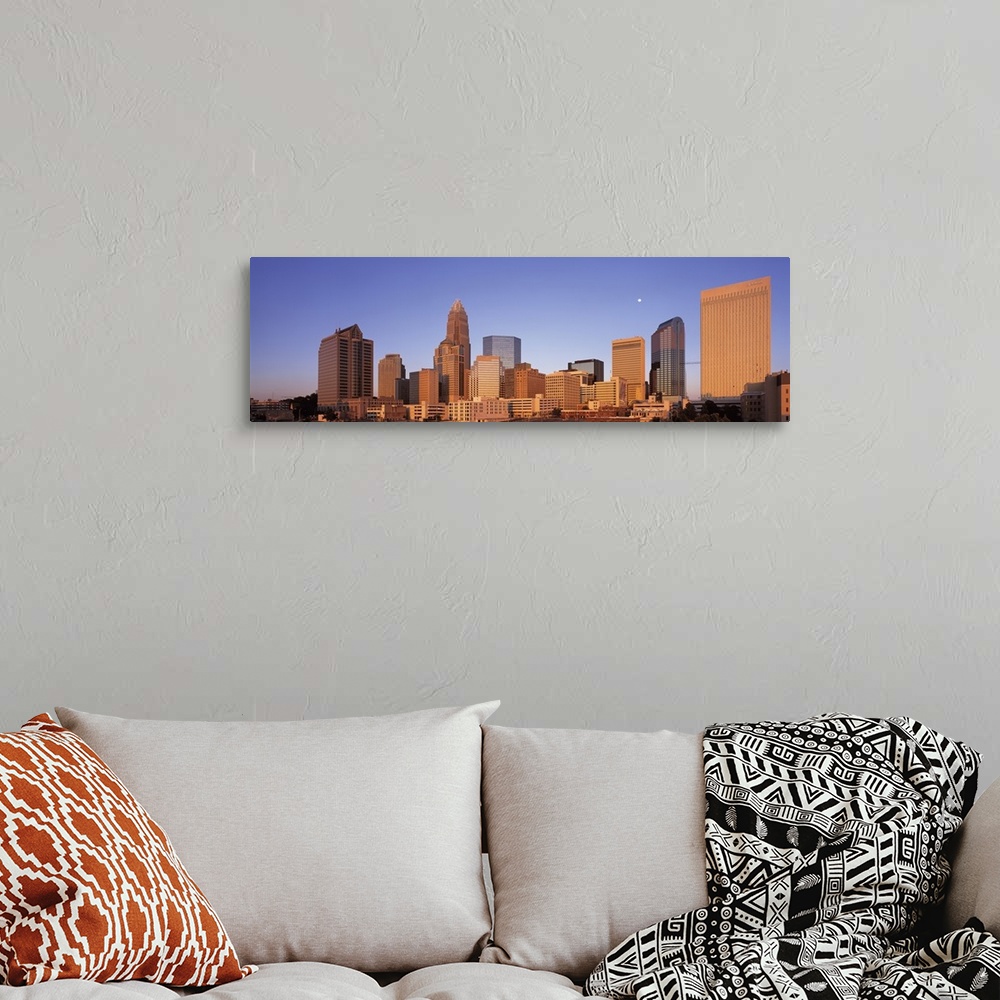 A bohemian room featuring North Carolina, Charlotte, View of a urban cityscape