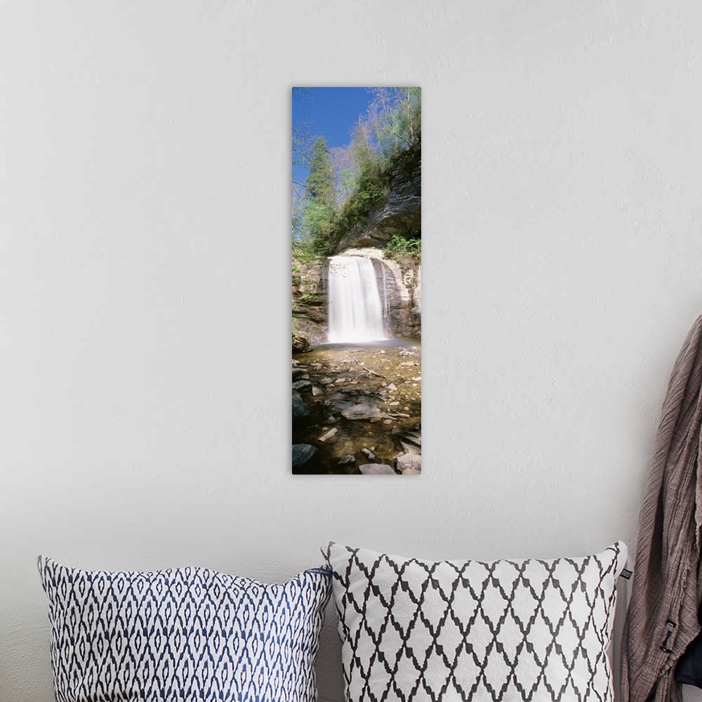 A bohemian room featuring North Carolina, Pisgah National Forest, Waterfall from the rocks