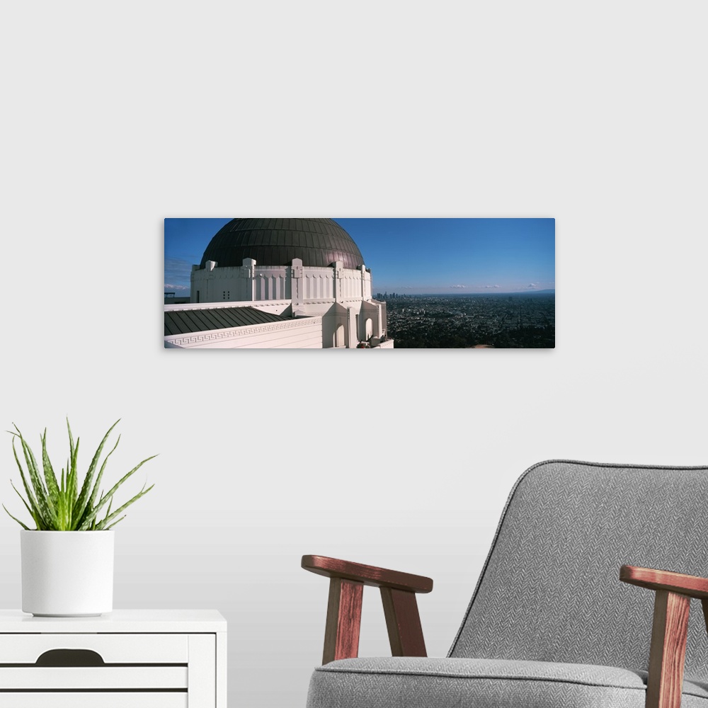 A modern room featuring Observatory with cityscape in the background Griffith Park Observatory Los Angeles California